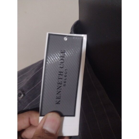 New Kenneth Cole Select Button Up Shirt Men's XL Long Sleeve Gray Cotton Casual - Picture 3 of 11